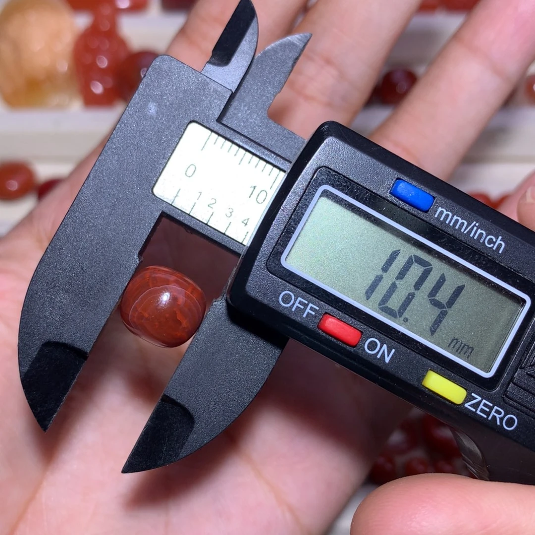 南红玛瑙未镶嵌火焰纹老型10.4×9.4微纹