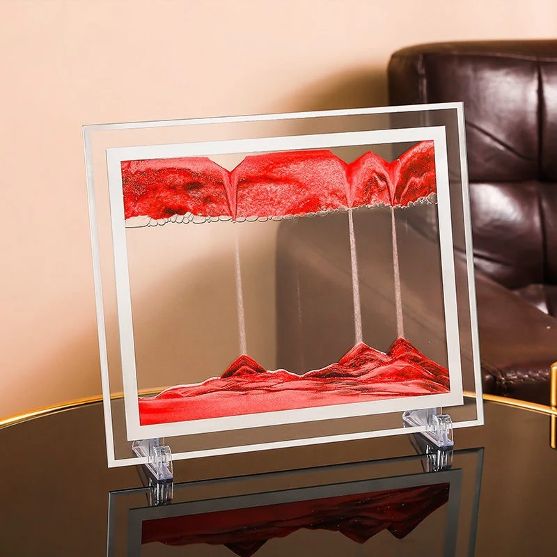 创意解压艺术感沙漏流沙画摆件客厅办公室桌面家居装饰品生日礼物