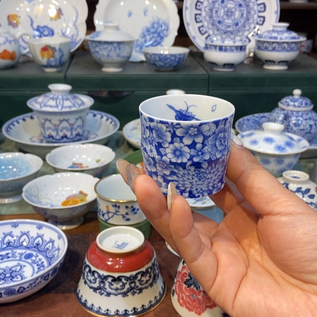 雪山春晓万花竹节杯