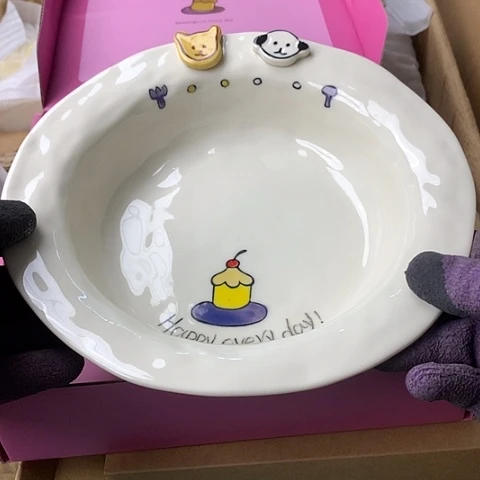 盘陶瓷制品满25拼单发货默认微瑕