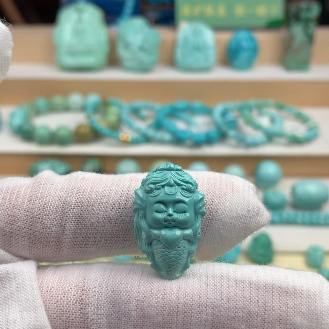 未镶嵌绿松石珠宝奇石