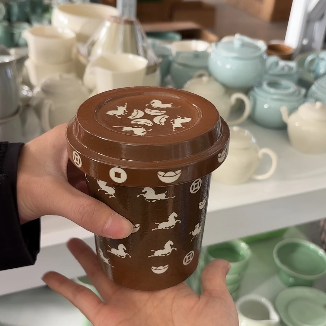 龙泉云间青瓷小米茶器