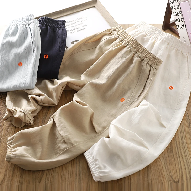 男童薄款裤子夏装2025新款儿童轻薄透气休闲裤清凉透气空调裤长裤