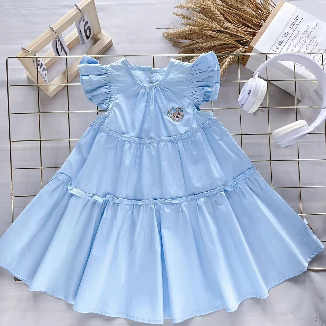 【蓝色心情】B200女宝夏季连衣裙时尚百搭洋气公主裙