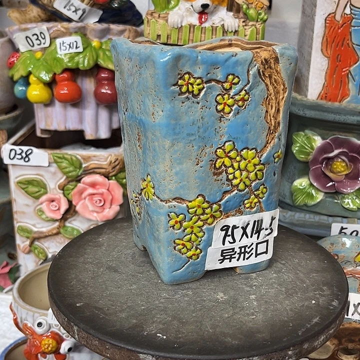 粗陶材质多肉花盆