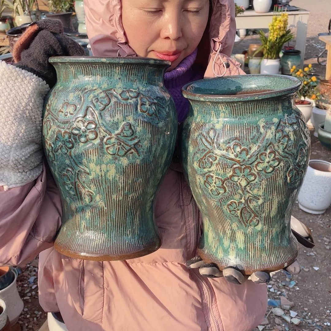 红陶526 王嫂花盆0204-