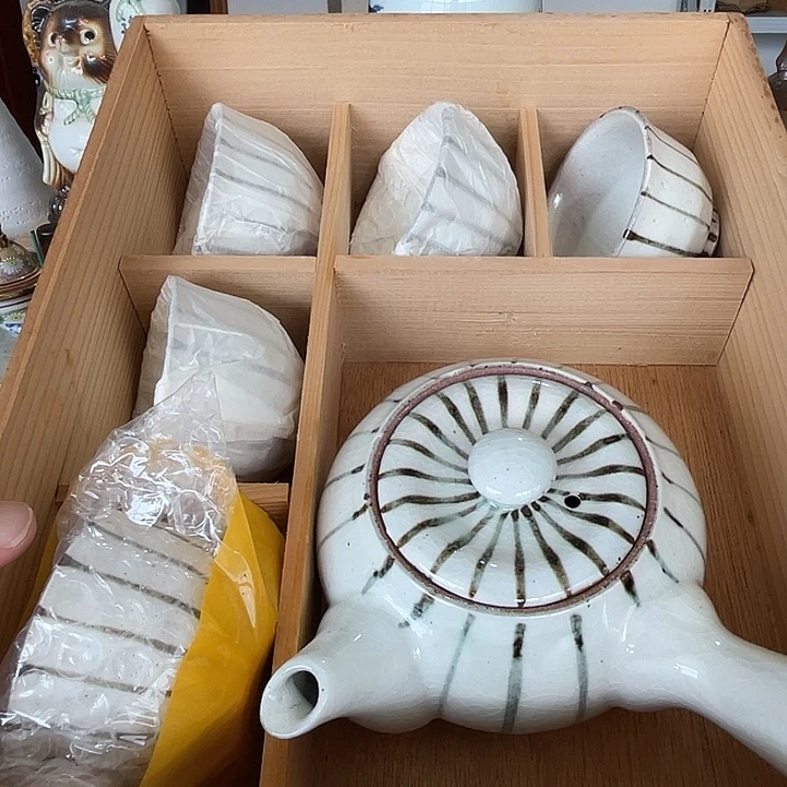 瓷片茶具套不错的好看的