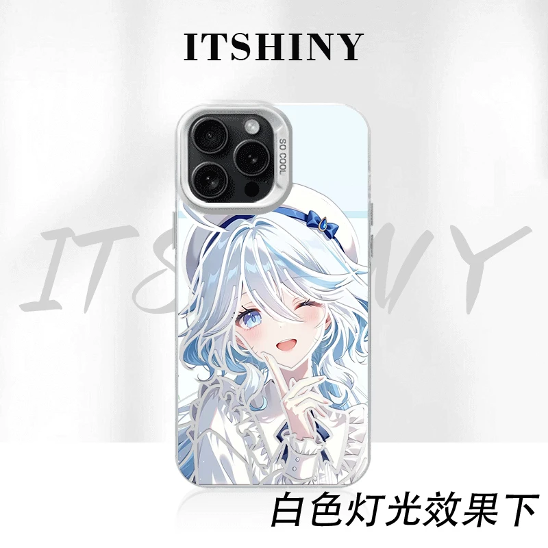 芙宁娜手机壳彩银二次元适用于苹果华为荣耀小米VIVOPPO一加