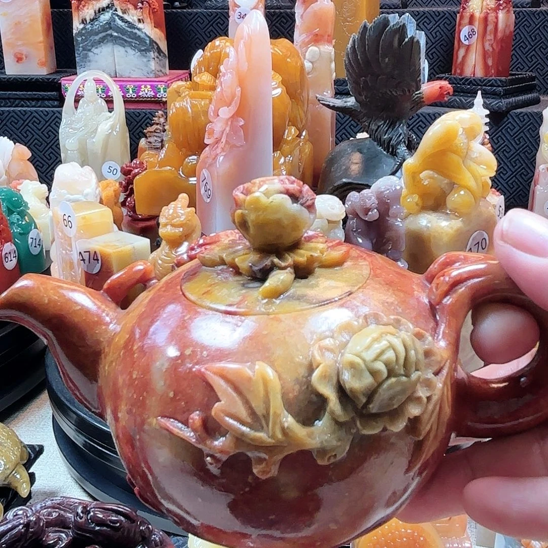 寿山石其他寿山茶壶