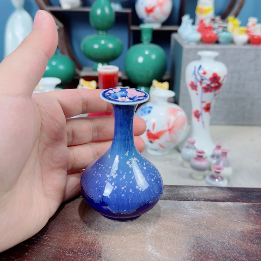 陶瓷手工小花器摆件