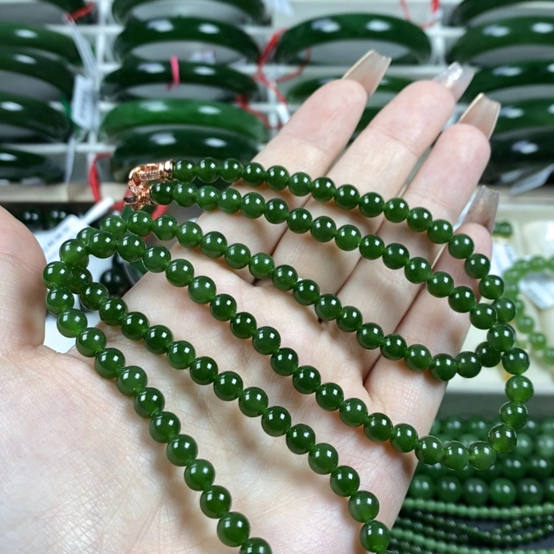 和田玉（碧玉）颈饰未镶嵌6m