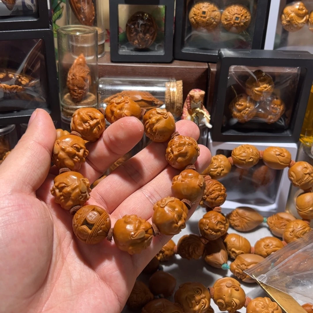 平***。橄榄核手串/手链手工须派十八罗汉