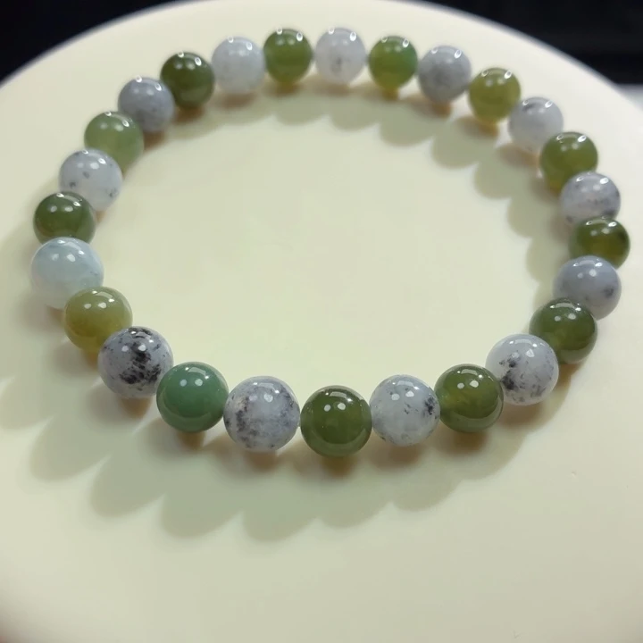 翡翠未镶嵌手链冰胶卡7.4福利款