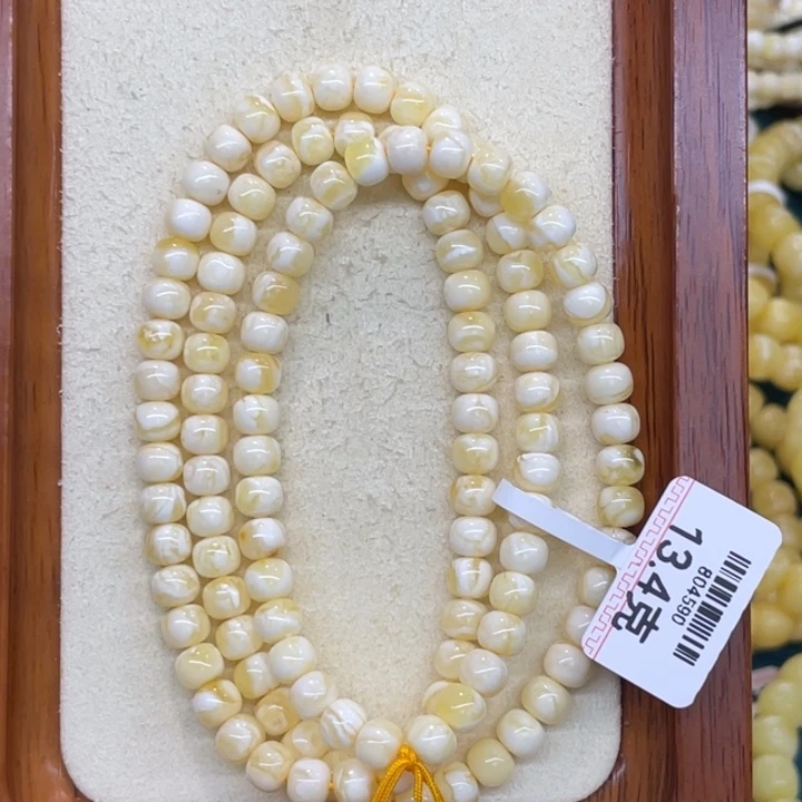 ****️琥珀未镶嵌手链蜜蜡108