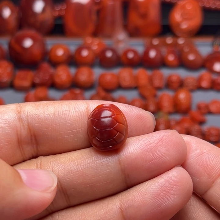 南红玛瑙未镶嵌配饰富甲13mm