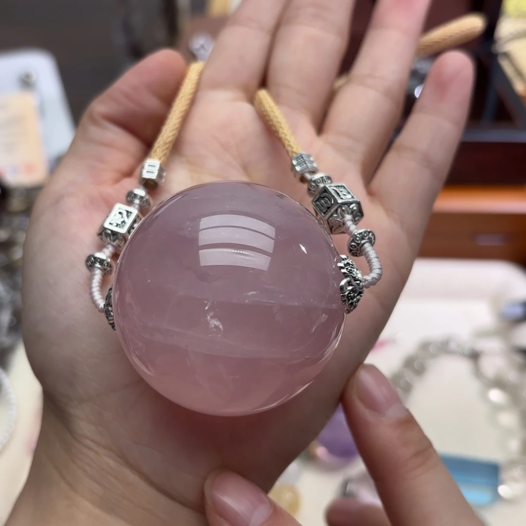 未镶嵌手链水晶粉水晶