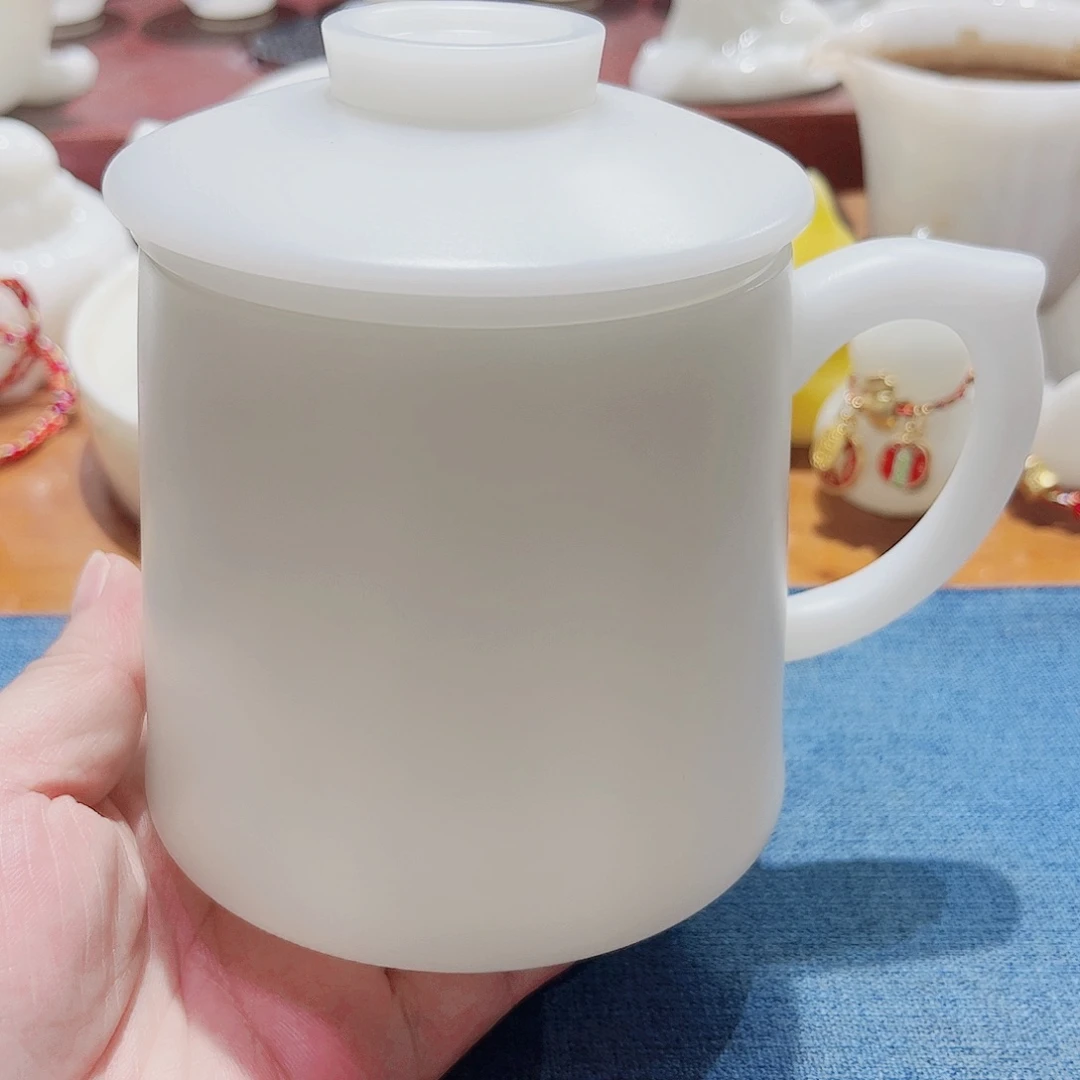 璞玉素烧三件套办公杯……