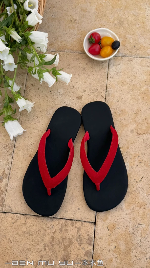 硫化硫化鞋胶粘鞋纯色拼色人字拖糖果色彩男友风粘胶鞋休闲风