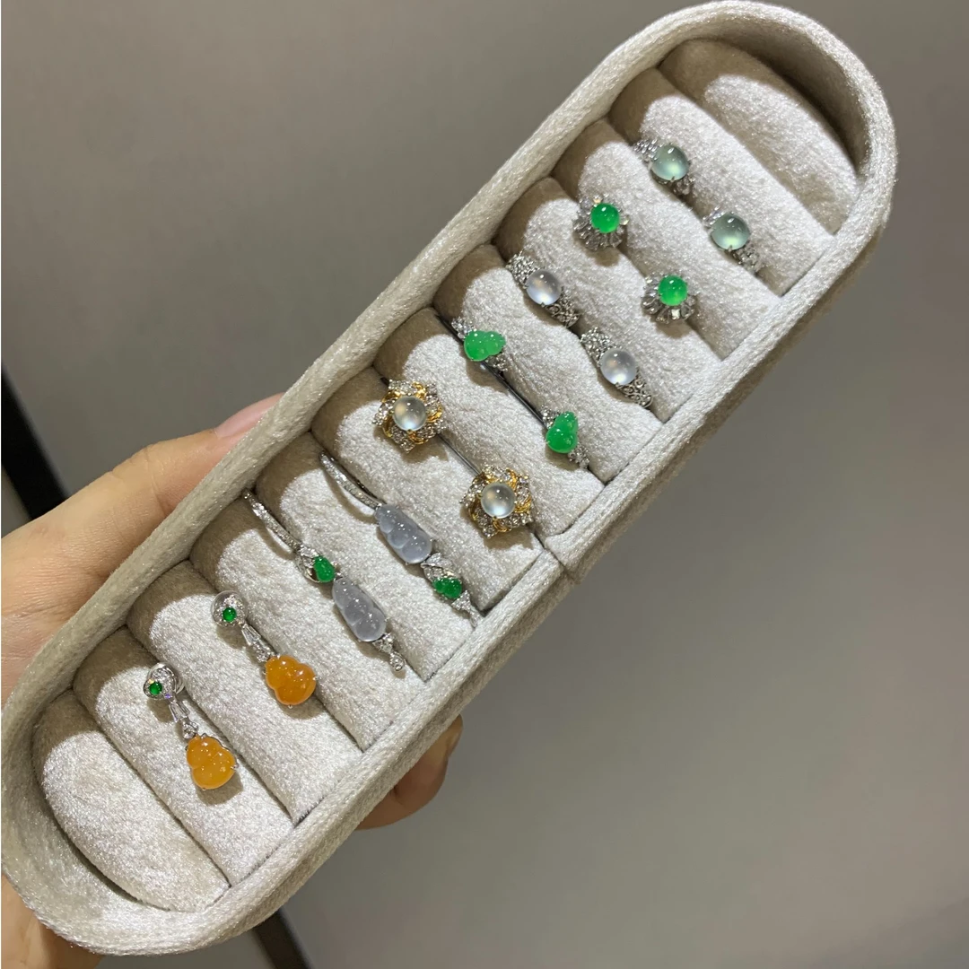 翡翠耳饰1对-18K金-多样性发货只发一对-E14-JX|CXQ21