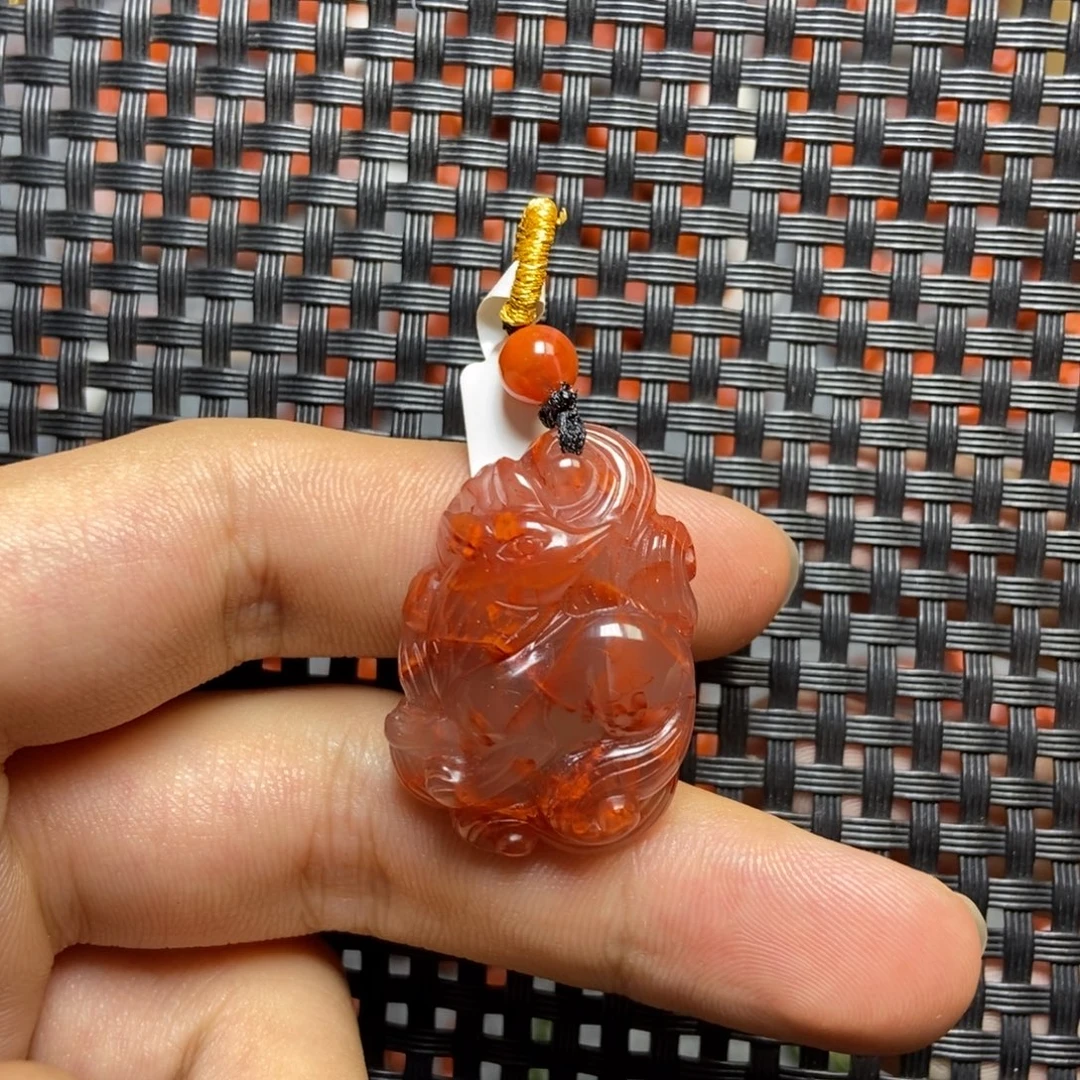 南红玛瑙未镶嵌吊坠(不含链)