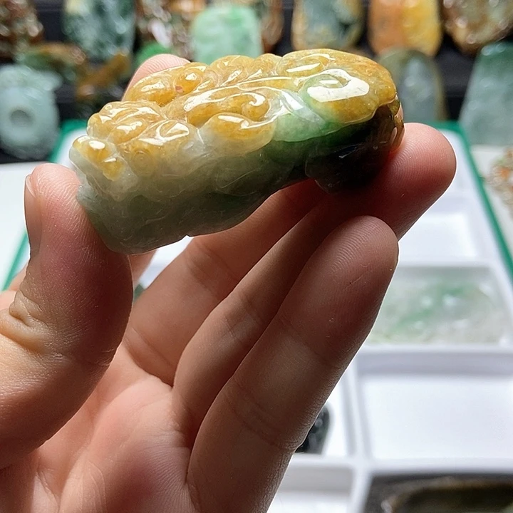 颈饰未镶嵌翡翠翡翠a货