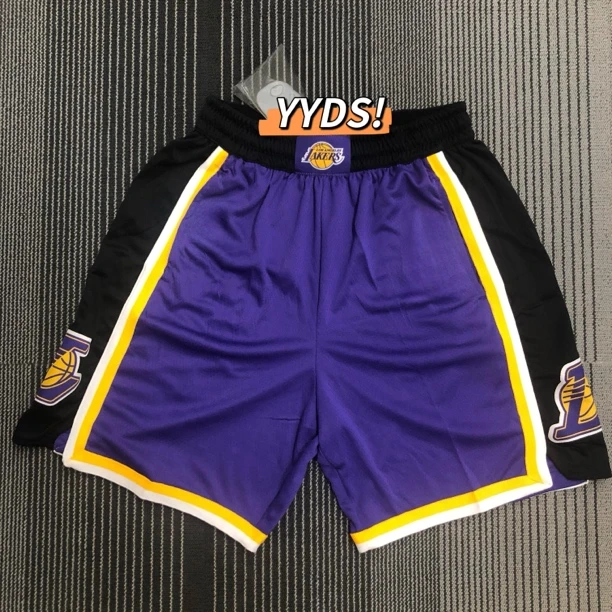 湖人队夏季篮球短裤合集湖人短裤