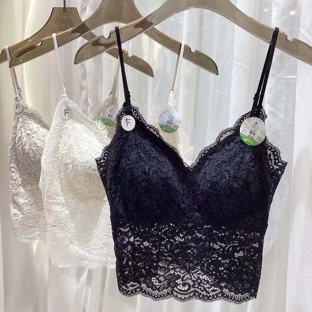 【MINZI女装集合店】欧货蕾丝美背