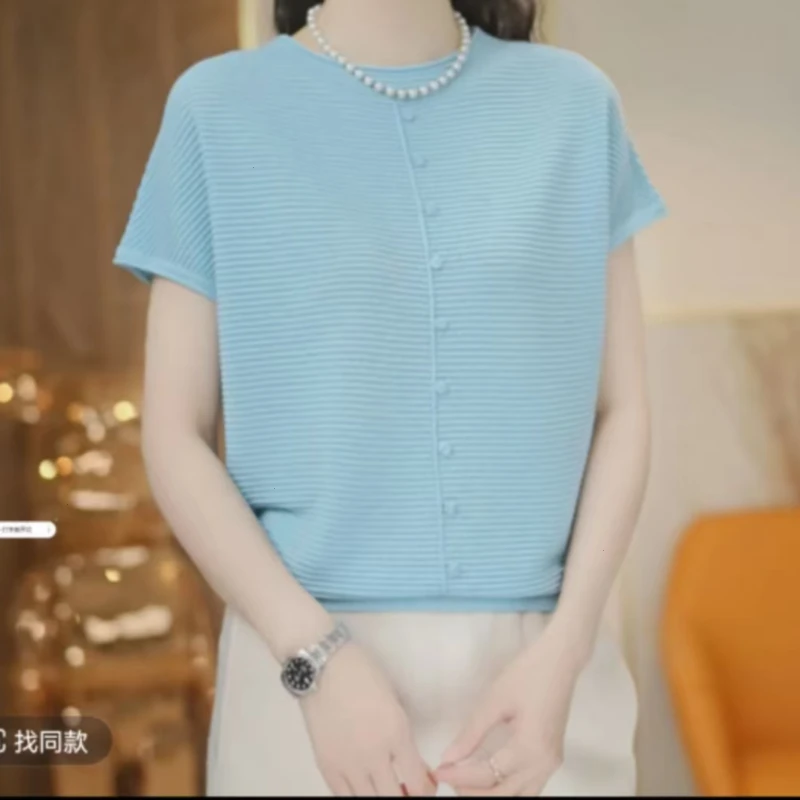 【主播推荐8】2025夏季女新款气质女休闲时尚显瘦上衣女百搭