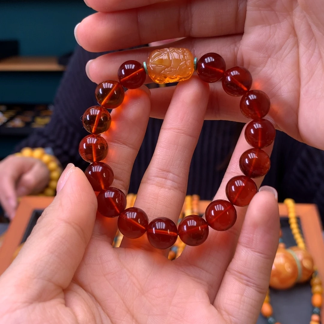 血珀未镶嵌手串多样性发