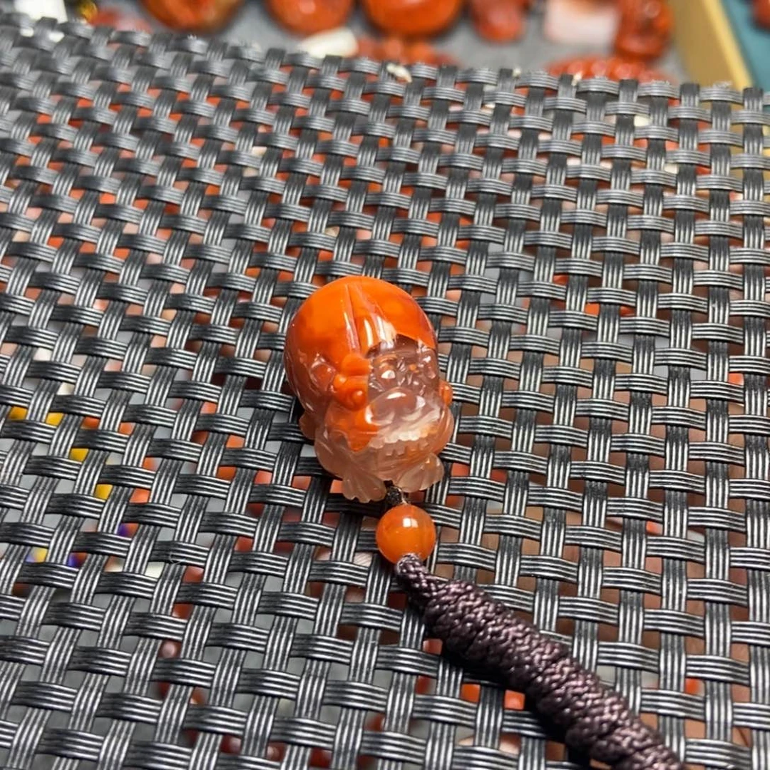 南红玛瑙未镶嵌吊坠(不含链)