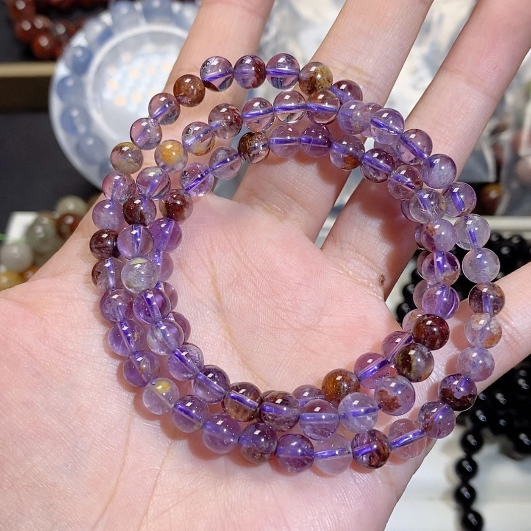 【闪购商品】水晶手链银S925镶嵌紫幽灵263