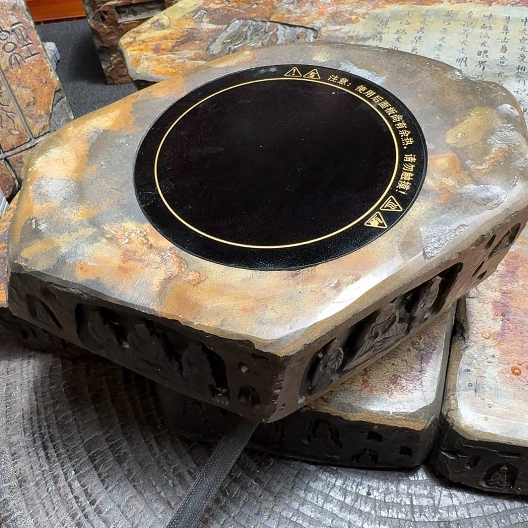 爆**花歙砚石刻干泡炉子