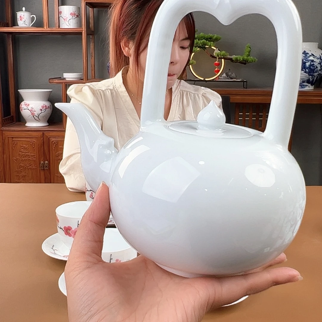 素胎提梁壶壶，微瑕