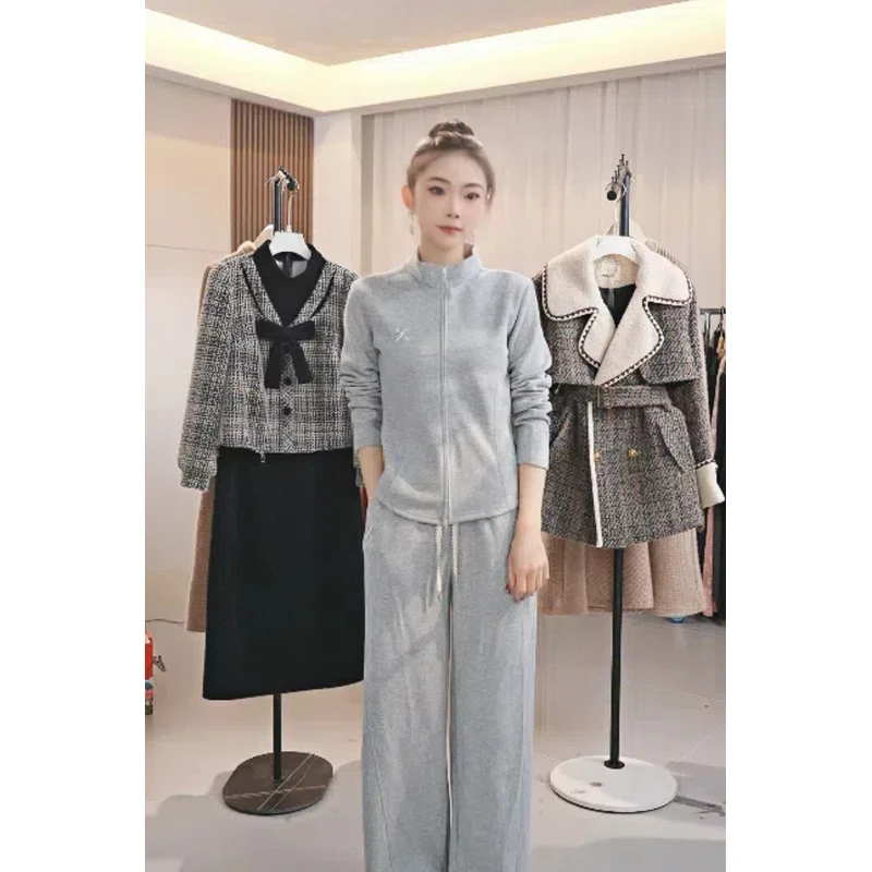 X2750新款春季运动休闲显瘦收腰时尚套装