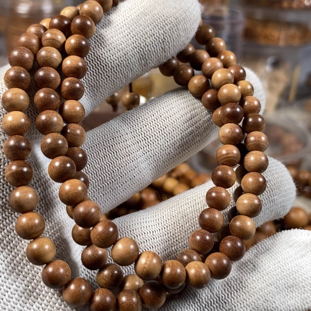 檀香木手串/手链0.6横纹多圈 迈索尔