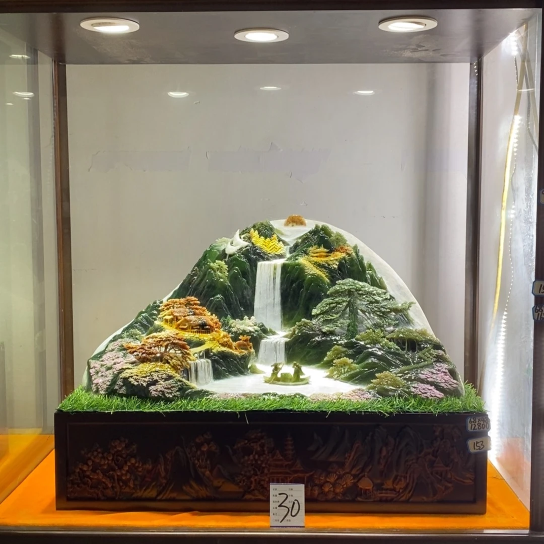 玉意境山水手工雕刻