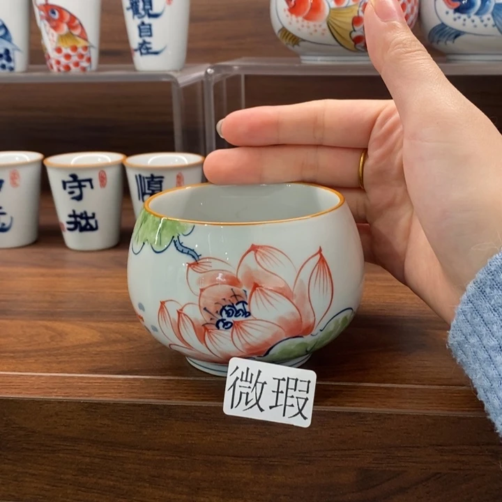 釉下老陶泥手工绘制