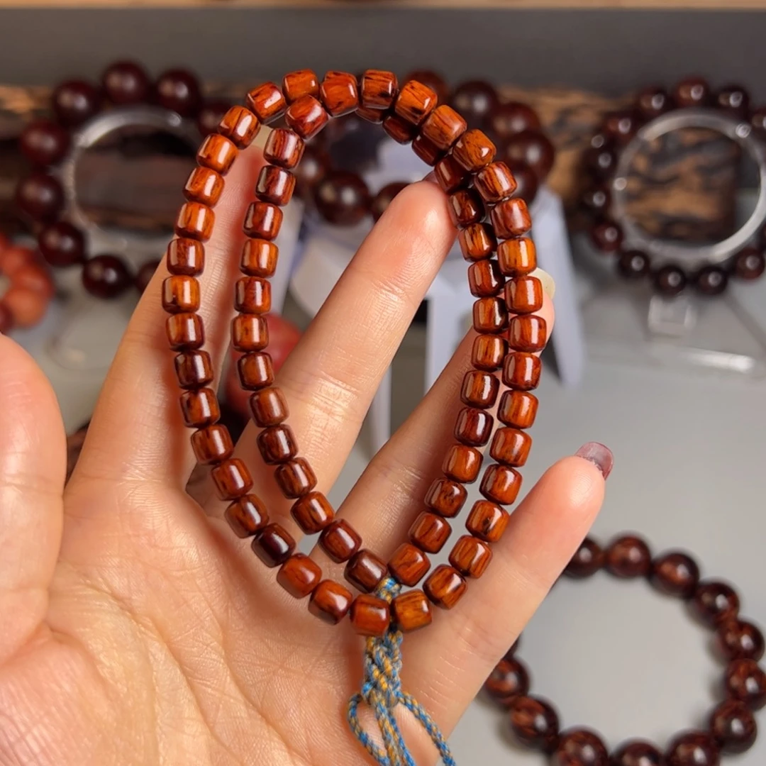 花梨木类若****8红降6×6 黄油土埋玉化料全品无瑕