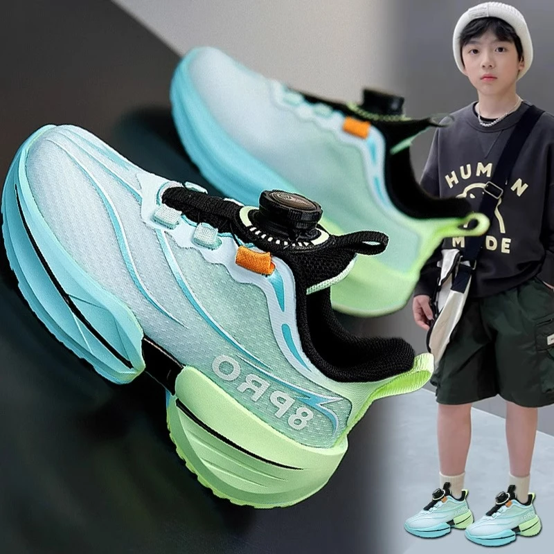 36l℃断码男童鞋夏季新款儿童网面透气超轻跑步鞋中大童软底运动鞋