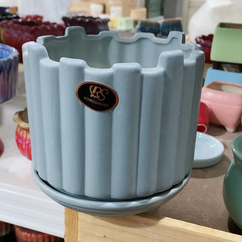 【闪购商品】红陶陶瓷花盆，多肉花盆