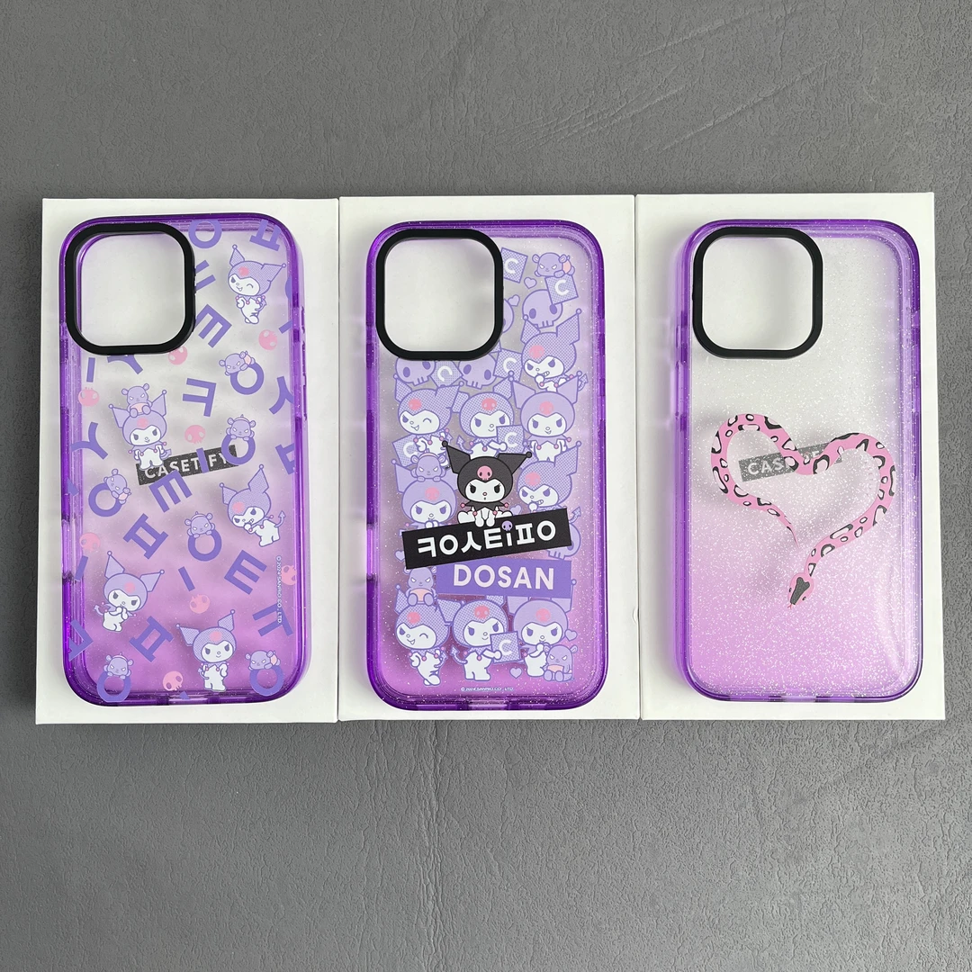 【官版渐变星钻】透明时尚潮流适用于iPhone16promax手机壳卡通可爱