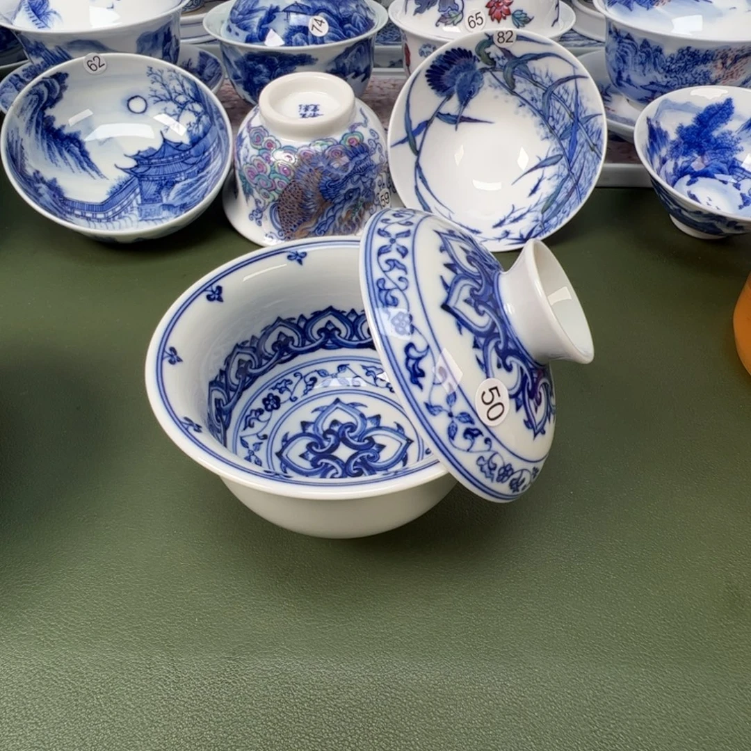 陶瓷景德镇纯手绘茶具木木50