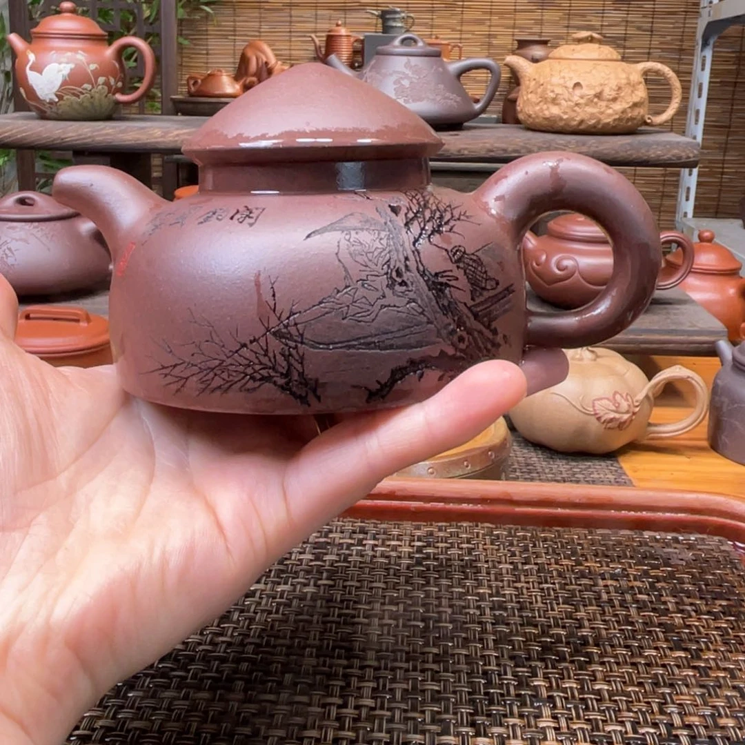 茶壶紫砂宜兴原矿紫砂手工制全220