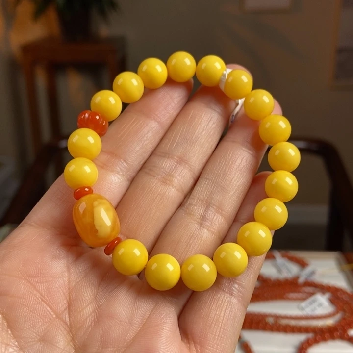 琥珀手链未镶嵌蜜蜡手串9