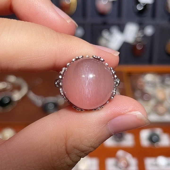 她***戒指银S925镶嵌水晶