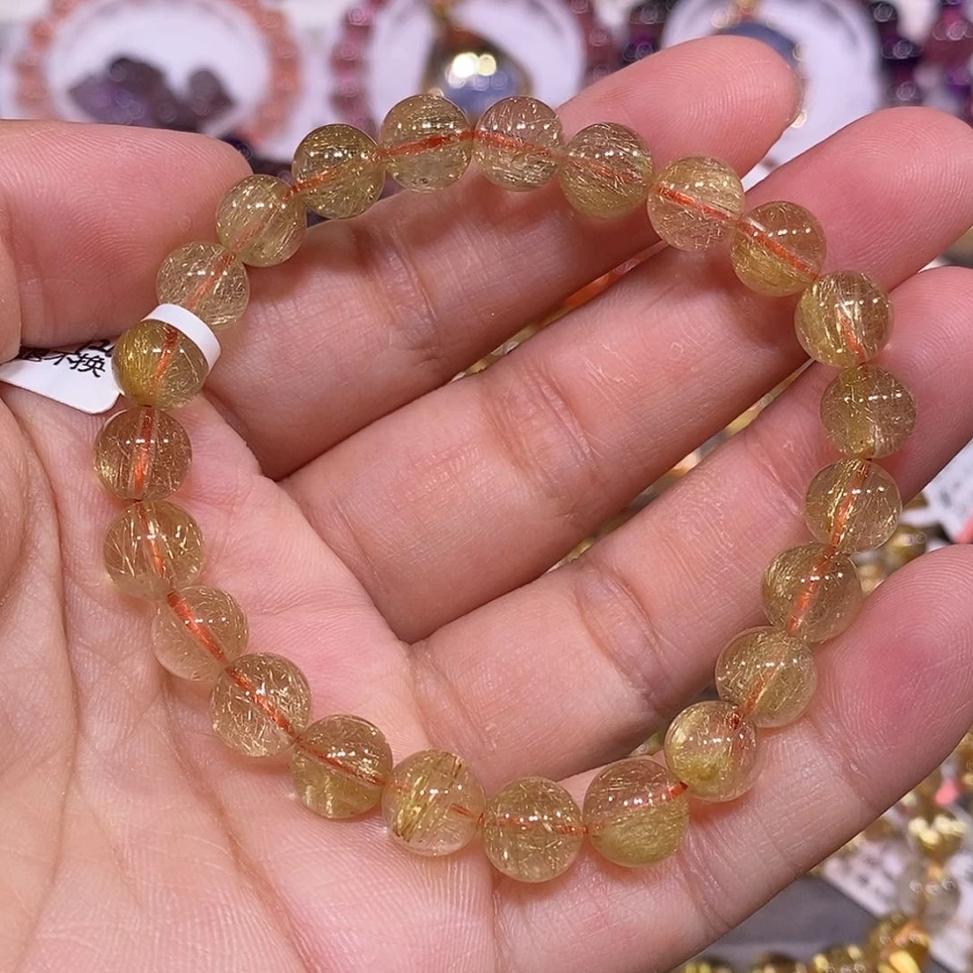 未镶嵌手链水晶金发晶8