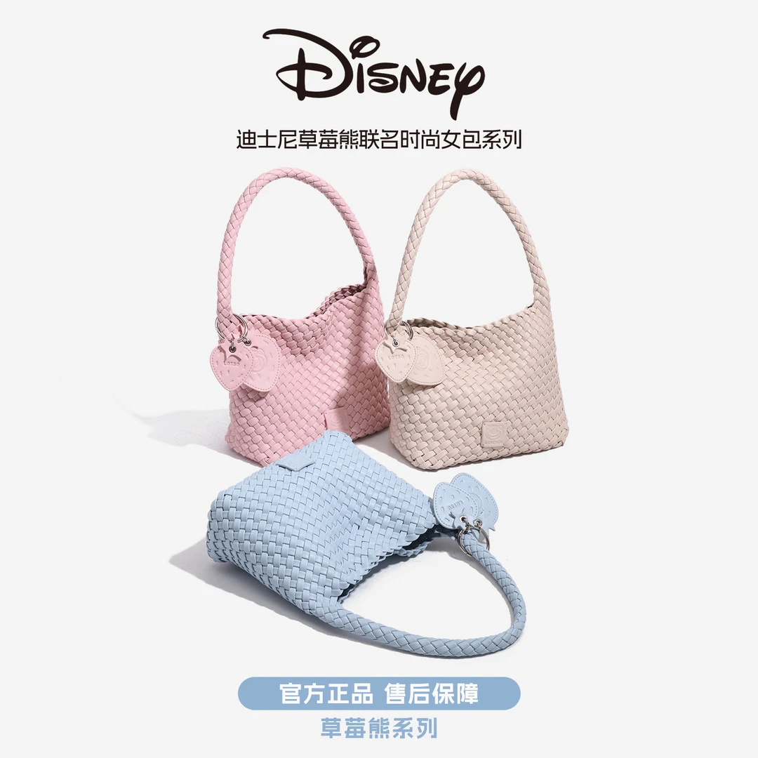 Disney/迪士尼2026夏季新品编织包通勤实时百搭大容量手提腋下包