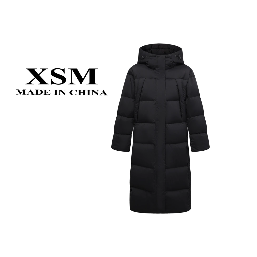 假一赔三 TFK 新款女士中长款厚款秋冬保暖羽绒服HD3077 AB