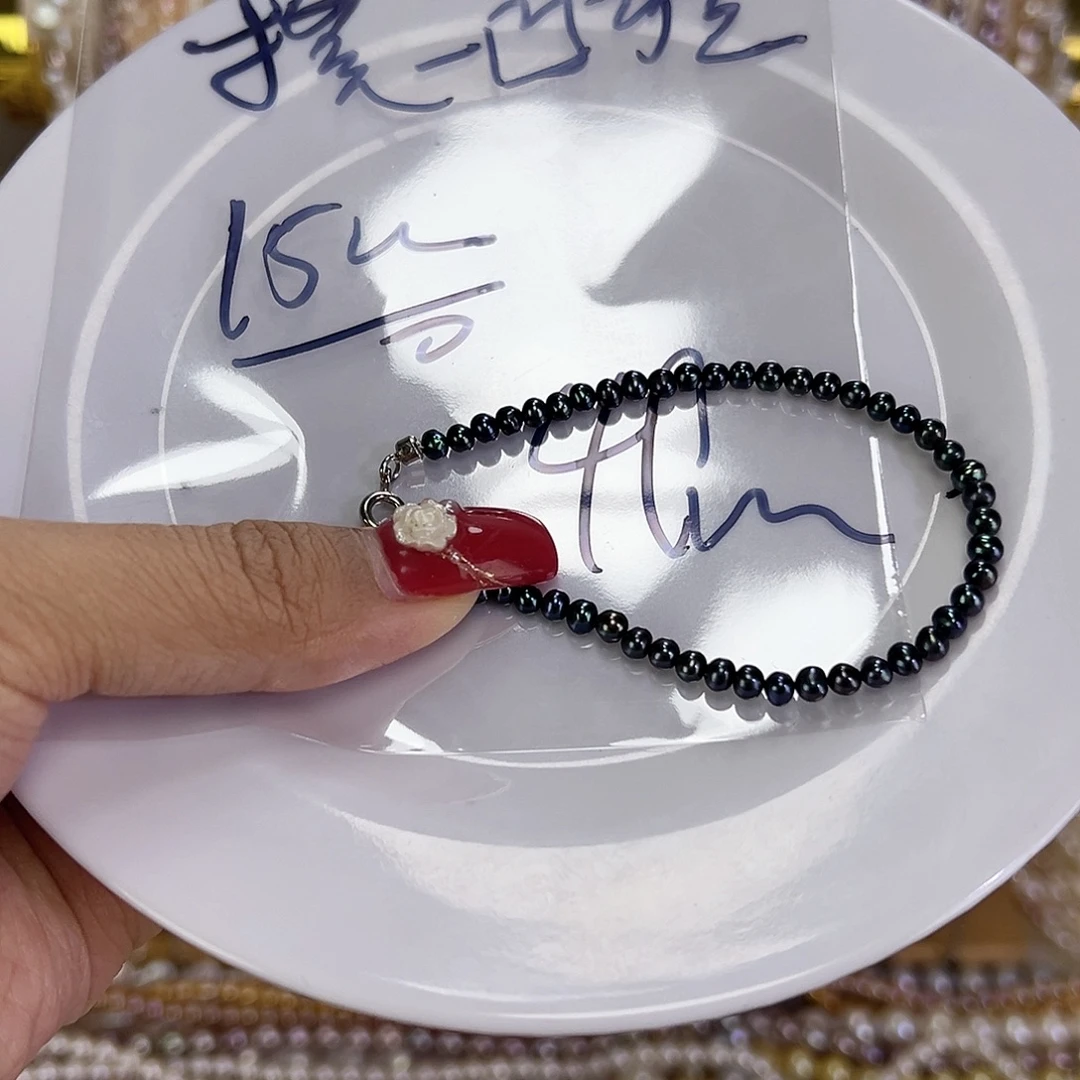 摸***喵淡水珍珠手绳钛钢