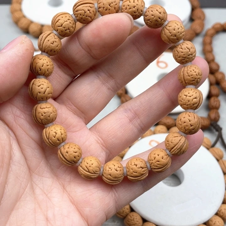 去***方核桃手串/手链10.8尺寸野生桃核手串